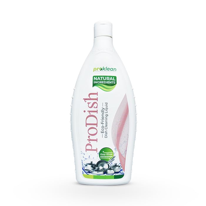 ProDish Wash Liquid Gel, Herbal Dishwasher-Liquid, Effective Cleaning for Kitchen Utensils - Removes Burnt-On Food & Odor, Eco-Friendly & Non-Toxic - 750ML-image-8