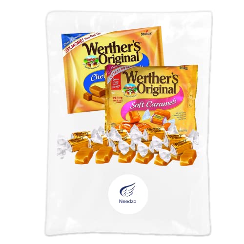 Individually Wrapped Pack Of Original Chewy And Soft Caramel Squares, Caramels Candy Pieces Baking Cakes, Cupcakes, And Cookies, Pack Of 2 #TOP3