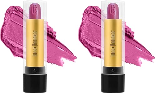 Image of Black Radiance Perfect Tone Lipstick Lip Color, Purple Passion, 0.13 Ounce (Pack of 2)