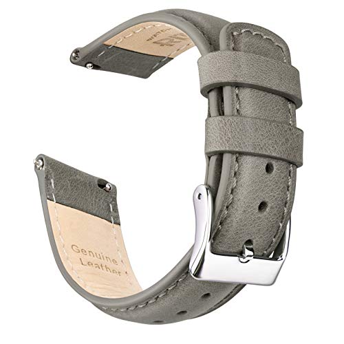 Ritche 20mm Leather Watch Band Quick Release Watch Bands for Men Women Compatible with Timex Easy Reader 38mm / Seiko SARB017 / Citizen BN0150-28E / Samsung Galaxy 3 41mm / Huawei GT2 42mm Watch Strap