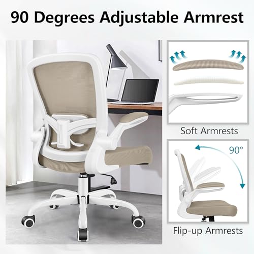 FelixKing Ergonomic Mesh Office Chair with Adjustable Lumbar Support and Flip-Up Armrests for Home Office