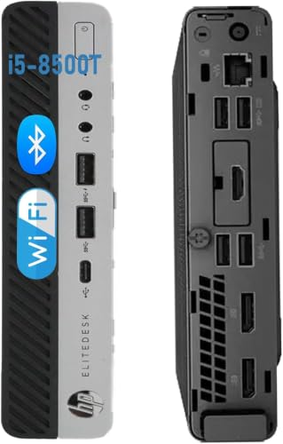 HP EliteDesk 800 G4 Mini Desktop PC, Core i5-8500T, 8 GB RAM, 256