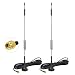 Bingfu 4G LTE 7dBi Magnetic Base MIMO SMA Male Antenna (2-Pack) for Verizon AT&T T-Mobile Sprint Huawei Netgear 4G LTE Router Gateway Modem Hotspot Mobile Cell Phone Signal Booster Cellular Amplifier