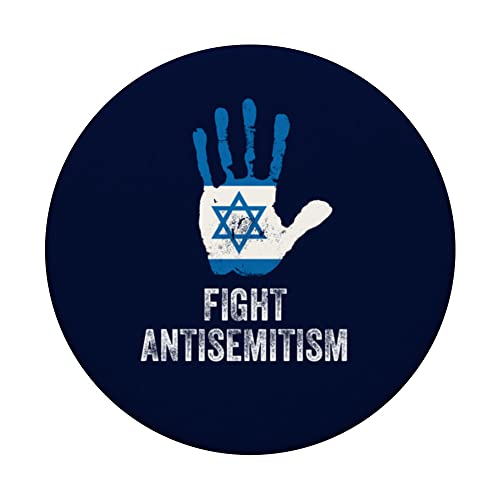 Fight Antisemitism Stop the Hate Jewish Pride PopSockets Swappable PopGrip - Image 3