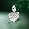 MSPOVOF Love-Herz Charm S925 Sterling Silber Bead für Armbänder und Halsketten für Frauen Schmuck Geschenk #3