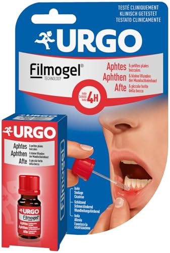 URGO APHTHEN Filmogel: gebrauchsfertiges Flüssigpflaster zur Behandlung von Aphthen und kleinen Wunden der Mundschleimhaut schützt bis zu 4 Stunden auch beim Essen klinisch getestet 6 ml