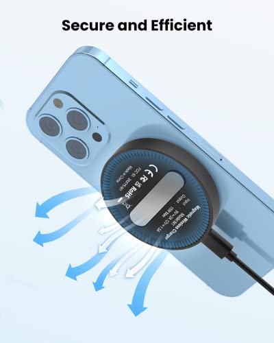 Image of Magnetic Wireless Charger for Apple: MGG Mag-Safe Charging Pad for iPhone 15 /14 /13 /12 Pro Max /Plus /Mini - Mag Charger Pad for AirPods Pro 3 2 with 18W Adapter and Kickstand
