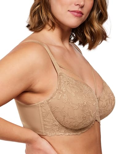 Image of HSIA Minimizer Bras for Women Full Coverage, Unlined Lace Sexy Plus Size Underwire Bra for Large Breasts