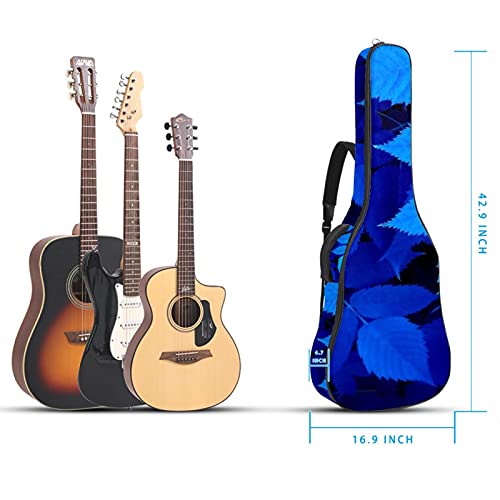 Housse de Guitare, Euit de Guitare en Tissu Oxford Impermeable avec Sangles Reglables pour 42″41″40″ Guitares Feuilles bleues 108.9×42.9×11.9 cm - Les Beatles, Paul McCartney, John Lennon, RIngo Starr, George Harrison Housse de Guitare, Euit de Guitare en Tissu Oxford Impermeable avec Sangles Reglables pour 42"41"40" Guitares Feuilles bleues 108.9x42.9x11.9 cm – Image 6