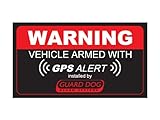 Warning Vehicle GPS Alarm (Bumper Sticker)