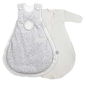 roba Baumann safe asleep van Air Plus babyslaapzak en trappelzak ”miffy”, maat 56/62 cm, 100% katoen, zachte vulling 100% PES, mesh-inzetstukken, AIR-balanssysteem