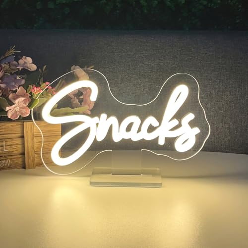 Image of Snacks Table Number Neon Sign Desk Lamp Night Light Wedding Letter LED Neon Sign Wedding Table Decorations Neon Light Shop Bedroom Home Room Decor Christmas Party Warm White USB 25x15CM