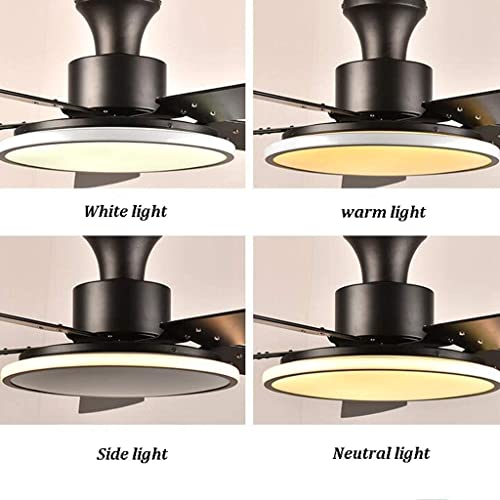 Ventilateur de plafond LED bois massif télécommande pour des nuits fraîches