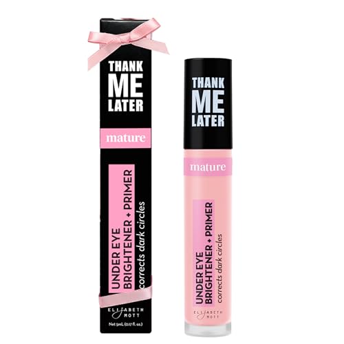 Elizabeth Mott Thank Me Later Under Eye Brightener & Primer – Hydrating Color Corrector and...