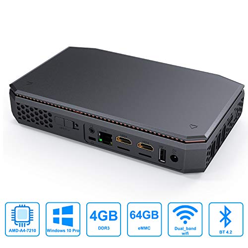 Mini PC with AMD A4-7210 CPU & Windows 10 Pro, 4GB DDR3
