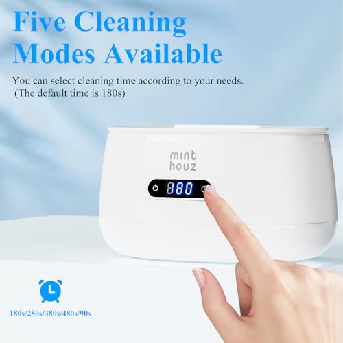 Minthouz Ultrasonic Jewelry Cleaner Machine with 5 Cleaning Modes, 600ML - image 4