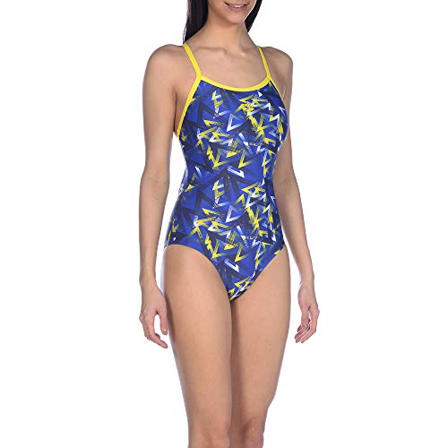 Image of Arena Women's Standard Country Flags Light Drop Back MaxLife One Piece Swimsuit