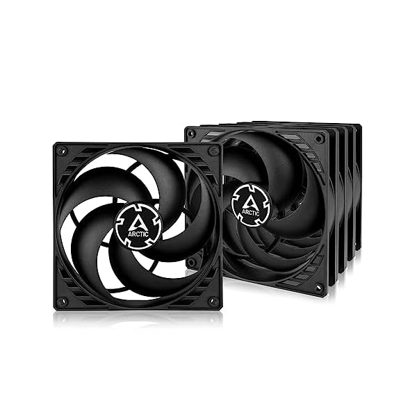ARCTIC P14 PWM PST (5 Piezas) - Ventilador PC 140mm, Fan 140mm, Ventilador de Caja para CPU con PWM Sharing Technology (PST), Motor Muy Silencioso, Computadora, 200–1700 RPM (0 RPM