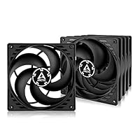 ARCTIC P14 PWM PST (5 Pack) - 140 mm Case Fan with PWM Sharing Technology (PST), Pressure-optimised, Computer, Fan Speed: 200-1700 RPM - Black