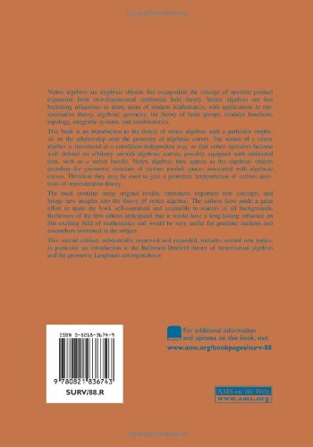 Vertex Algebras And Algebraic Curves (88)