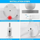 Akoemxeeo Uchwyt do Philips Avent Baby Monitor SCD923/26, SCD921/26, SCD643/26, SCD973/26, SCD951/26 - Elastyczny klips, obrotowy, montaż na ścianie, 1 szt