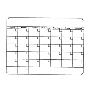 Droog wissen maandelijkse kalender set magnetische kalenders voor koelkast wit bord wekelijkse keuken koelkast planner