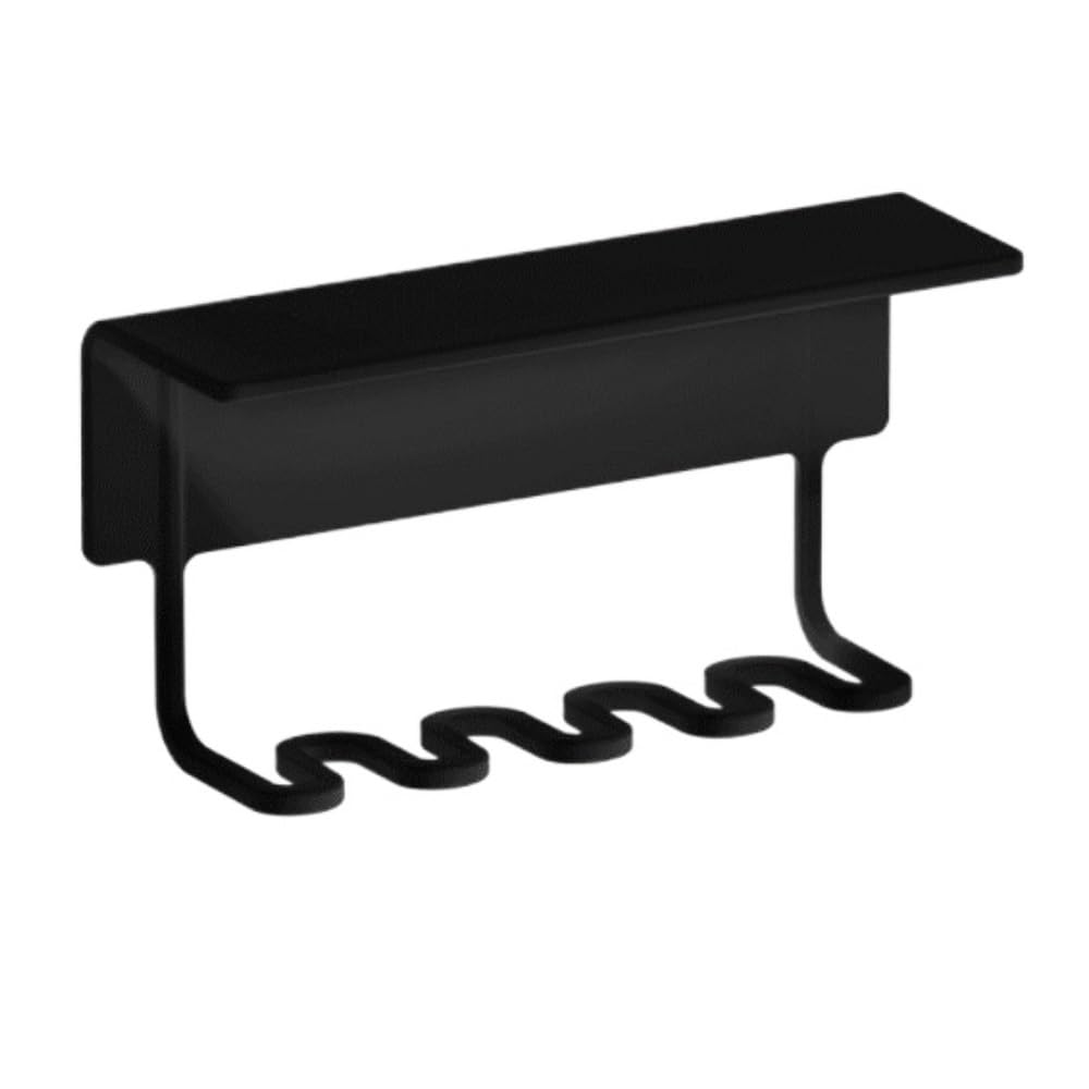 Portacepillo Dientes Estante De Almacenamiento For Cepillos Dientes, Soporte For Y Pasta, Sin For Taladro Organizador(Black)