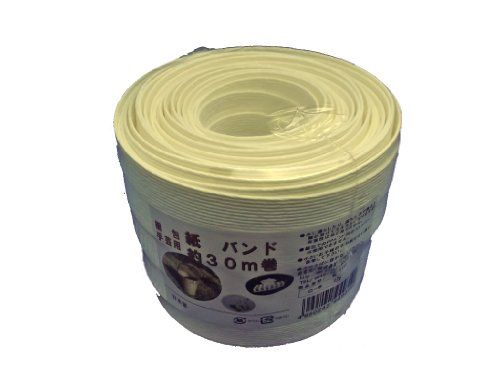 宮島化学工業 梱包・手芸用 紙バンド 30m巻 白 C-6