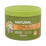 Mascarilla Capilar Natural Deliplus 400ml – Cuidado Integral Todo Tipo Cabello con Aceite de Abisinia, Salvia y Cedro – 97% Origen Vegetal, Sin Siliconas ni Colorantes – Hidratación y Brillo Natural