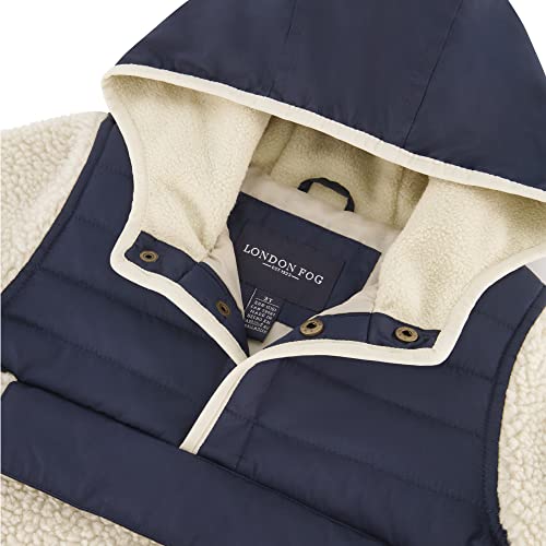 Image of LONDON FOG Boys' Hooded Pull on Winter Coat, Soft Fleece and Puffer Jacket