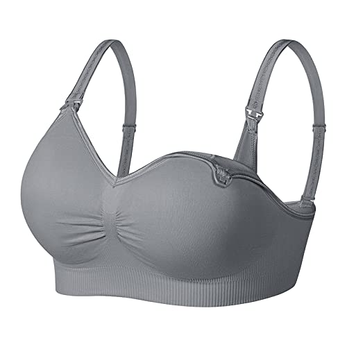 Image of PLUMBURY Nylon Blend Women's Padded Full Coverage Pregnancy|Nursing|Maternity Bra For Breast Feeding
