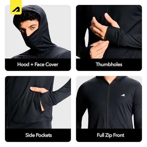 Image of Boldfit Sunscreen Jacket for Men UV Protection Jacket for Men Lightweight Breathable Quick Dry Polyester Full Sleeve Sun Protection Running Jacket Travel,Trekking, Outdoor Summer Wear