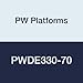PW Platforms PWDE330-70 Double Entry Platform, 3 Steps, 24" x 70" Platform, Serrated Stairs