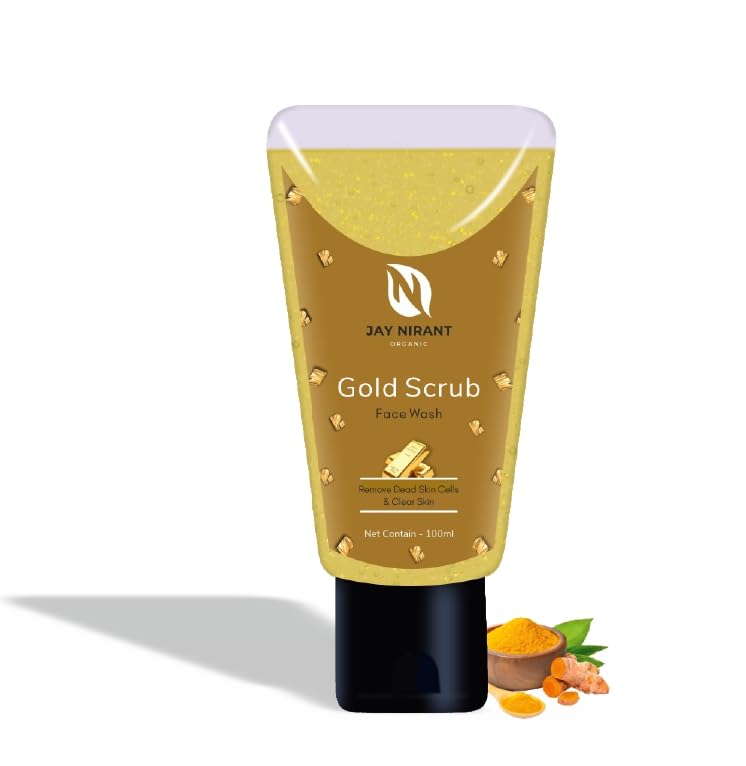 JAY NIRANT ORGANIC Gold Scrub Face Wash Pack of_2 (100ml)