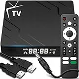 Smart TV Box Android 13 | 4K 60fps HDR | Wi-Fi 6, Bluetooth 5.0, LAN | 2GB RAM 16GB ROM | Streaming & Media-Center