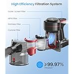 Cordless Vacuum Cleaner, Stick Vacuum with Powerful Suction, 45Mins Runtime Vacuum Cleaners for Home, Anti-tangle and 1.5L Dust Cup, 6 in 1 Lightweight Vacuum for Hardwood Floor Carpet Pet Hair - Image 4