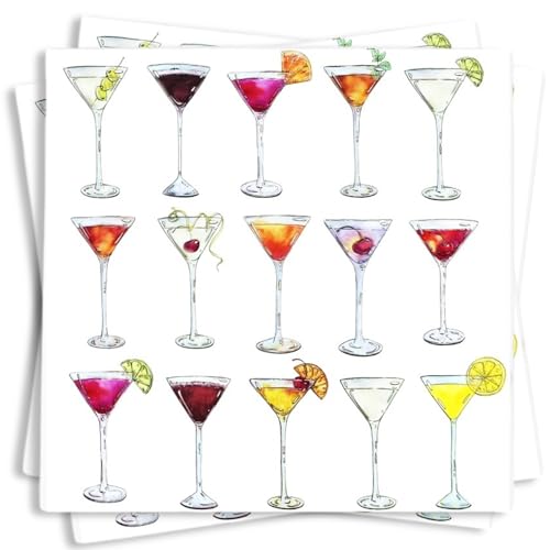 Martini Napkins for Martini Birthday Decorations, a Tiny Bit Older Party Decor, Cocktail Napkin for Bachelorette Party 65ct Cocktail Napkins 3ply