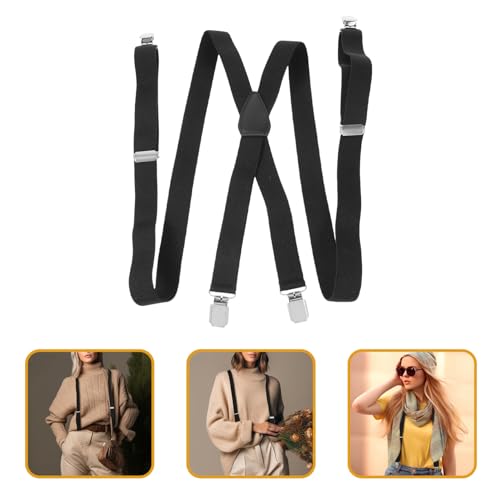 Tirantes ajustables para pantalones con clips de alta sujeción y correas elásticas Mipcase 4