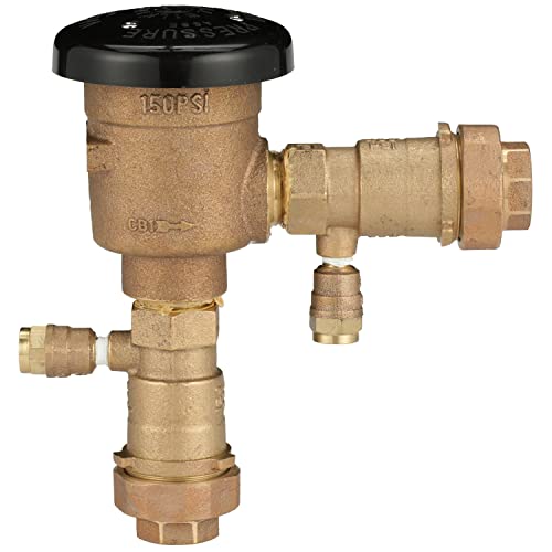 Image of Zurn Wilkins 1-720AU 1 inch 720A Pressure Vacuum Breaker Assembly with union ball valves