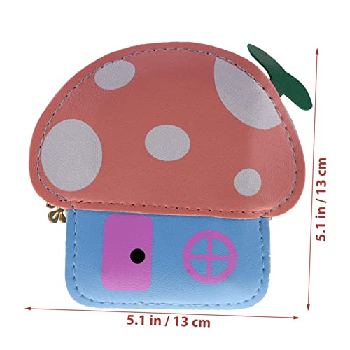 Kids Mushroom Shoulder Bag Charming Cartoon Coin Purse for Toddlers and Young Children Stylish Lightweight Crossbody Bag Random Color2