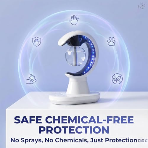 Image of Electric Mosquito Killer Lamp with Humidifier & LED Night Light | Multipurpose Bug Trap for Home, Bedroom & Living Room