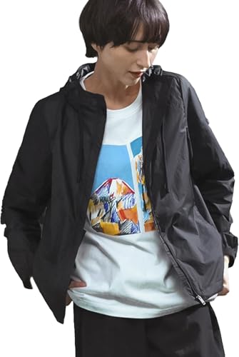 [エーグル] ジャケット [公式] 撥水 ワンポイント刺繍ロゴ コンパクトジャケット レディース OBFBM98 ブラック 40