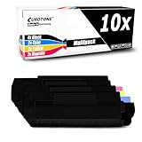 Contenu de la livraison et portée : 10 x toner (2 x jaune/jaune avec environ 6 000 pages, 2 x bleu/cyan, chacune avec environ 6 000 pages, 2 x rouge/magenta d'environ 6 000 pages, 4 x noir/noir, chacune avec environ 6 000 pages), couverture à 5 % de couverture