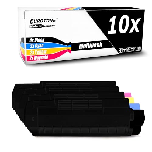 Toner Oki C5510 C5540 Eurotone lot de 10 consommables de remplacement 42127454