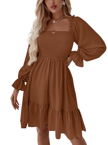 Image of LYANER Women's Shirred Party Mini Dress