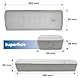 LED ATOMANT LED-Notleuchte für Einbau oder Aufbau mit AUTOTEST, 3 Stunden Autonomie, Zwei Modi: Nicht-permanent 3W 200 Lumen, Permanent 7W 600 Lumen