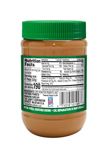 Teddie All Natural Peanut Butter, Super Chunky 6Pk, Gluten Free & Vegan, 16 Ounce Plastic Jar (Super Chunky, Pack Of 6) #TOP1