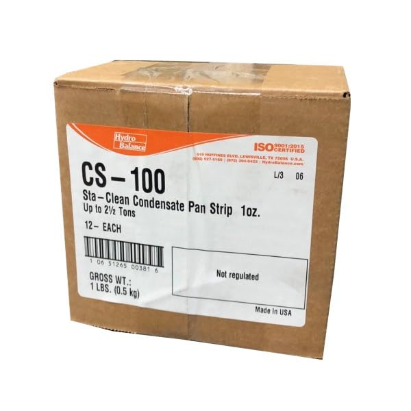 (24) Pack - Sta-Clean CS-100 Condensate Drain Treatment, Units up to 2-1/2 Tons