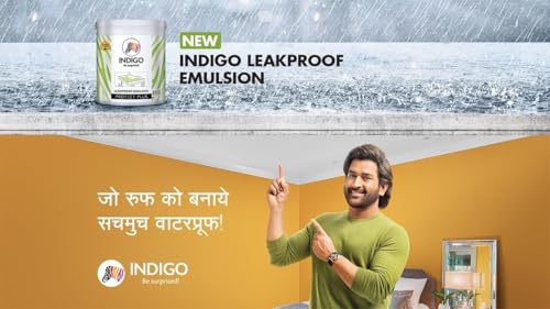 Image of Indigo Leak Proof Emulsion 10L Waterproofing Matt Finish - White | Premium Paint |10 Liters | White