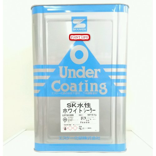 Amazon | エスケー化研 SK水性ホワイトシーラー 18Kg | 塗料缶・ペンキ SK水性ハイブリッドシーラーホワイト